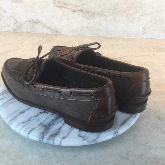 G. H. Bass & Co. Brown WEEJUNS Leather Loafer Men's Size 8 1/2 - Picture 6 of 16